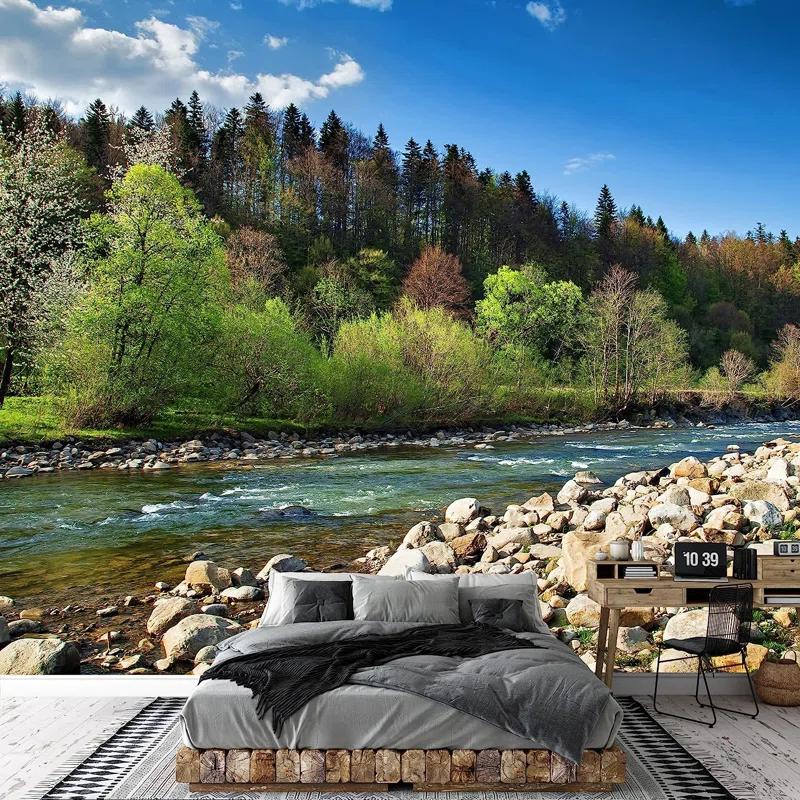 IDEA4WALL Forest Nature Landscape Peel & Stick Border