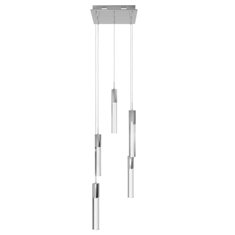 Orren Ellis Matthies 5 - Light Polished Chrome Cluster Pendant