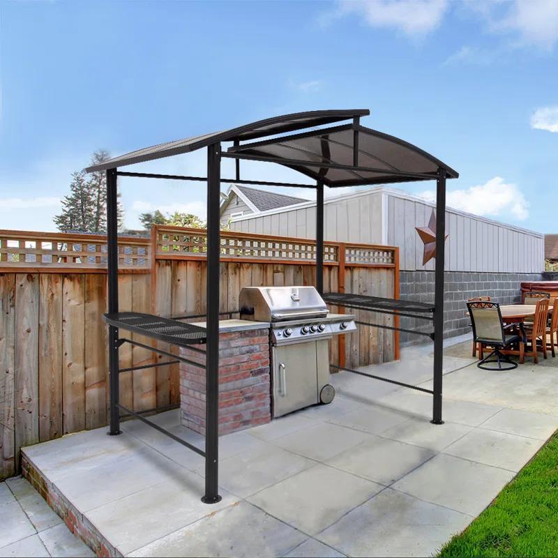 EAGLE PEAK 8 Ft. W x 5 Ft. D Steel Grill Gazebo