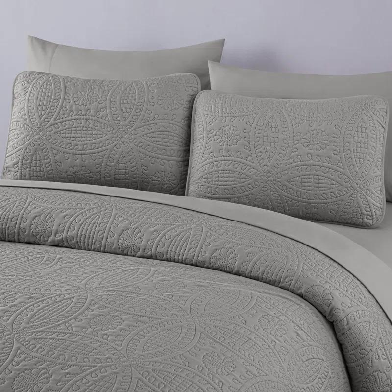 Chezmoi Collection Liam Microfiber 7 Piece Bed in a Bag Comforter Set