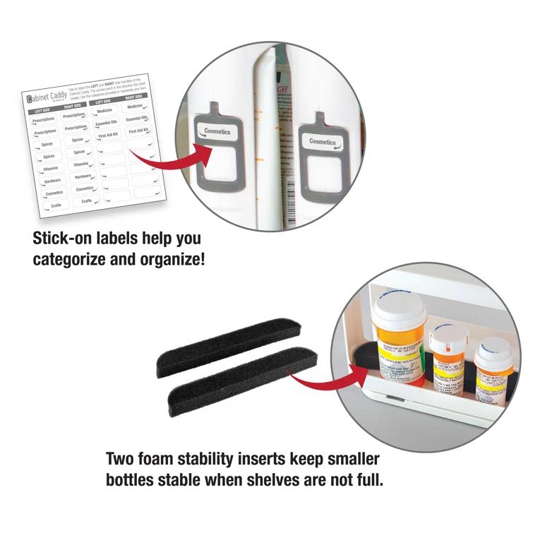 Cabinet Caddy Freestanding Spice Rack