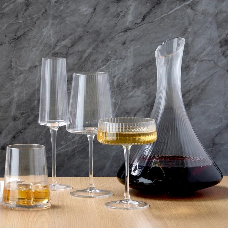 Zoya 8.5oz. Champagne Glass Stemware Set (Set of 2)