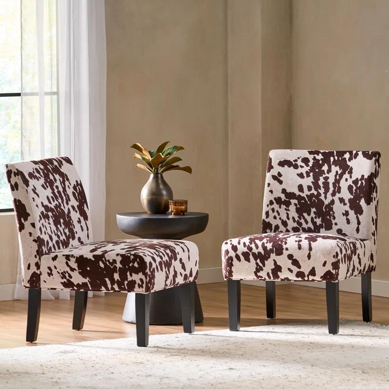 Highland Dunes Yokota Upholstered Slipper Chair (Set of 2)