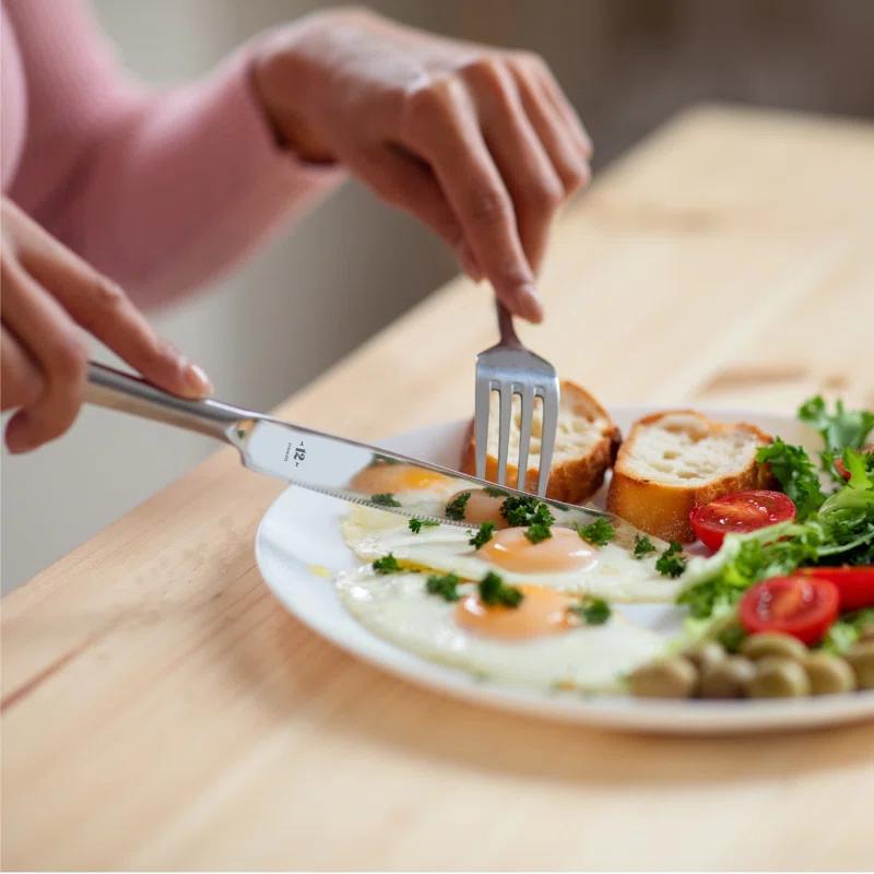 TABLE 12 TABLE 12 Stainless Steel Flatware Set - Service for 4