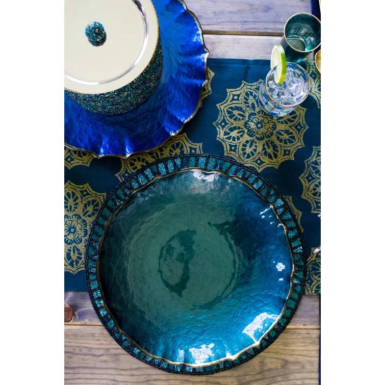 Viva by Vietri Baroque Glass No Pattern Charger