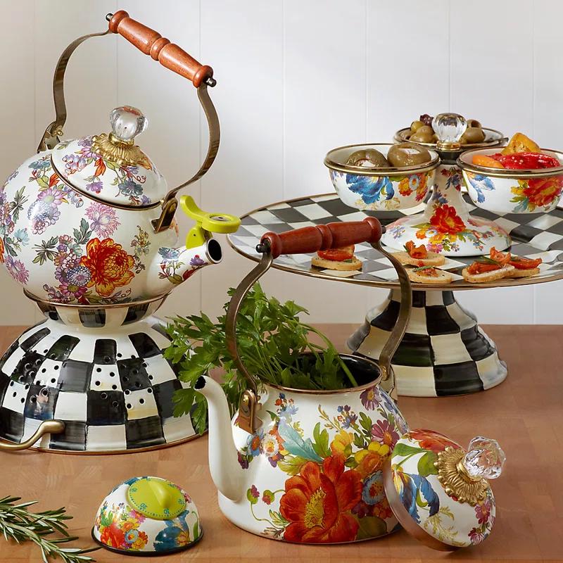 MacKenzie-Childs Courtly Check® Pedestal Platter