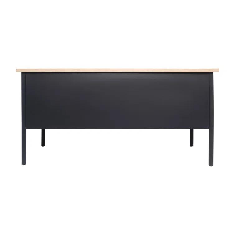 Flash Furniture Cambridge 60" Commercial Double Pedestal Desk with 5 Locking Drawers