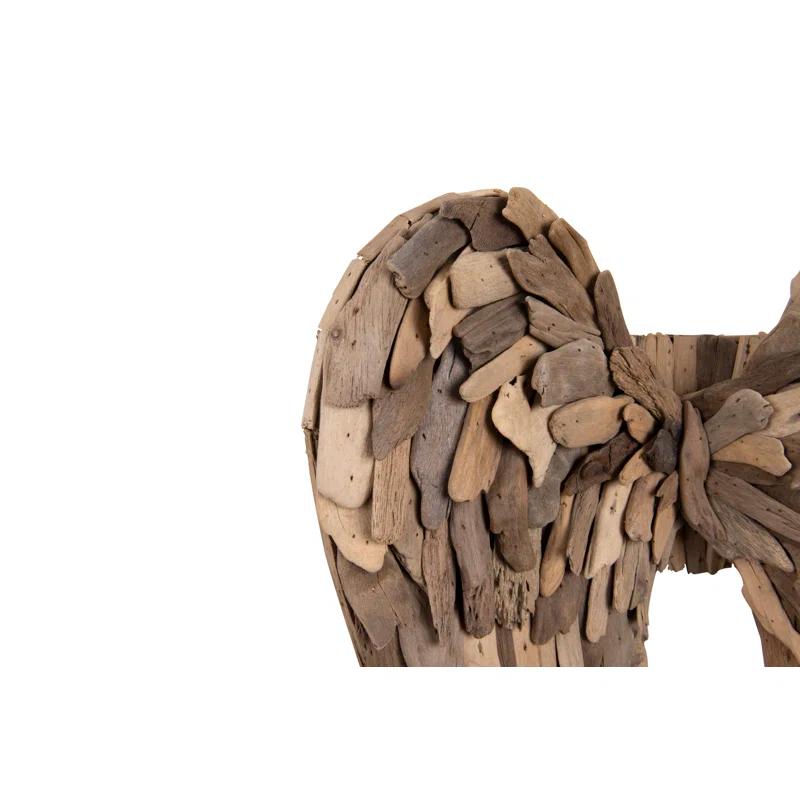 Millwood Pines Driftwood Angel Wings Wall Decor