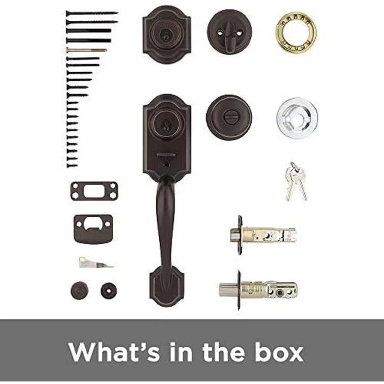 Kwikset Montara Handleset With Juno Knob - 553 Series - Complete Set