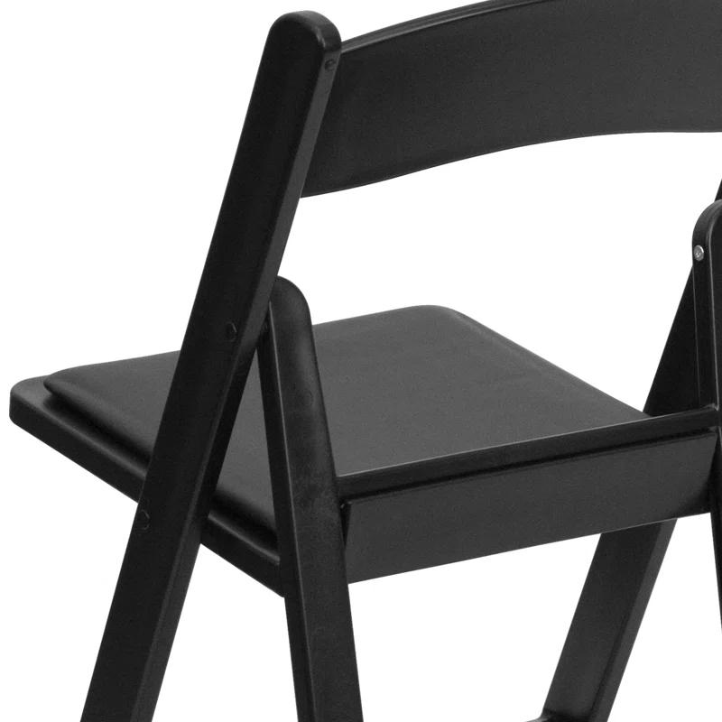Inbox Zero Hercules Resin Folding Chair - 800LB Weight Capacity Event Chair (Set of 2)