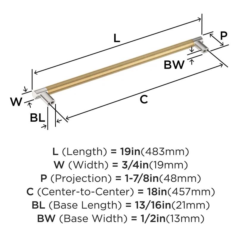 Amerock Esquire 18 inch (457mm) Center-to-Center