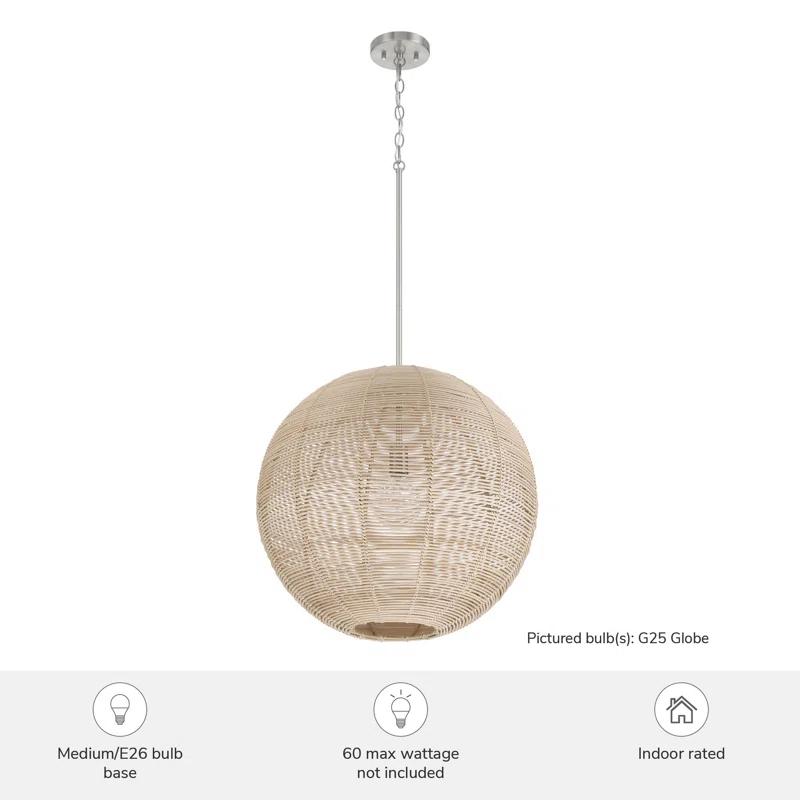 Hunter Fan Hunter Berkeley 1 Light Medium Pendant Ceiling Light Fixture