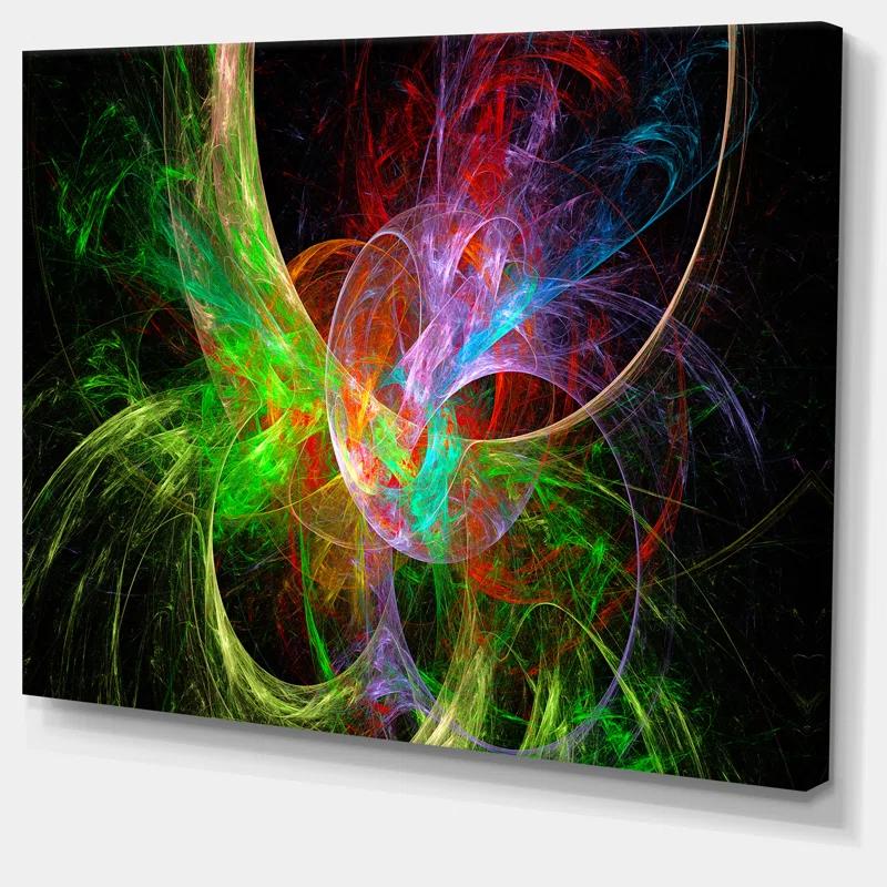 Design Art " Multi-Color Fractal Abstract Design "