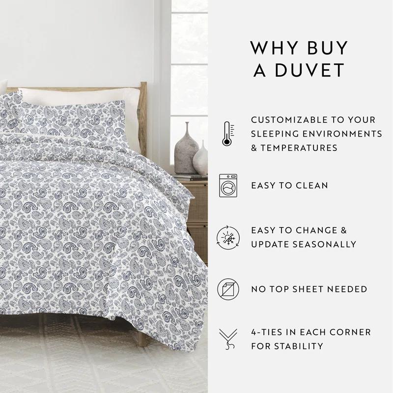 Becky Cameron™ Modern & Contemporary Paisley Duvet Cover Set