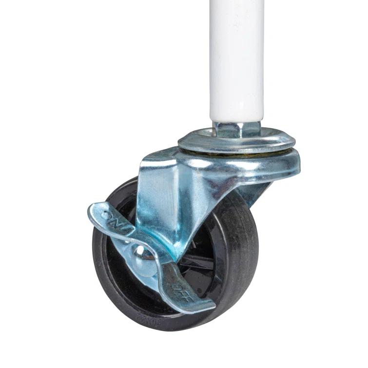 Household Essentials Metal Free Standing Laundry Cart with Wheels