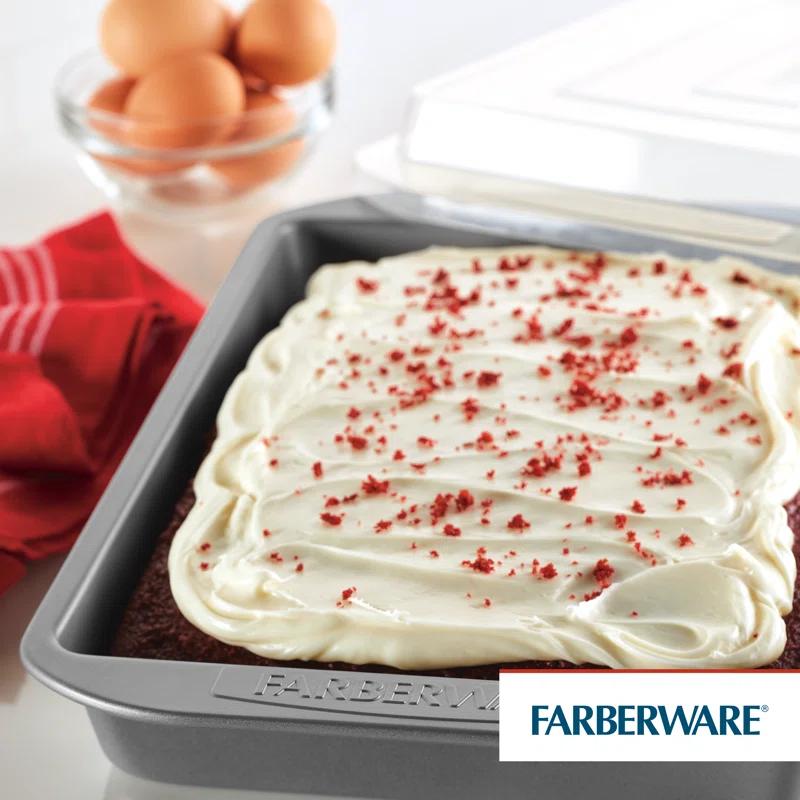 Farberware Nonstick Bakeware Muffin Cake and Lasagna Pan Set, 2-Piece