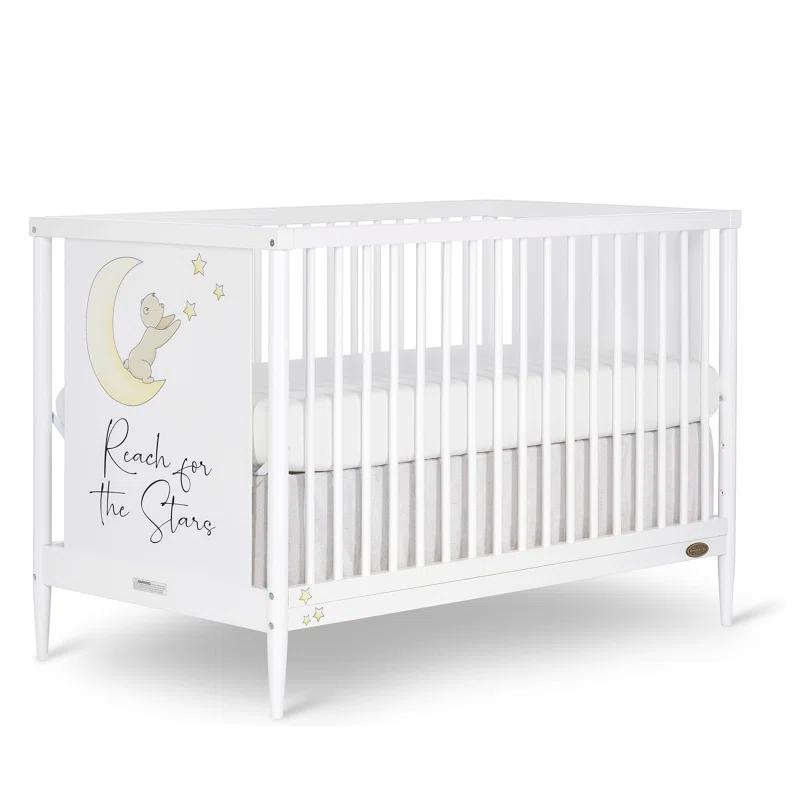 Dream On Me Moon Bear Reaching for the Stars 4-in-1 Convertible Crib
