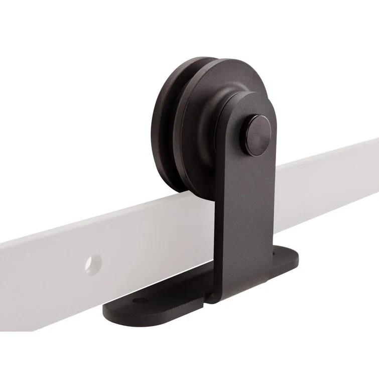 Calhome Hollow Paneled Painted with Installation Hardware Kit Barn Door
