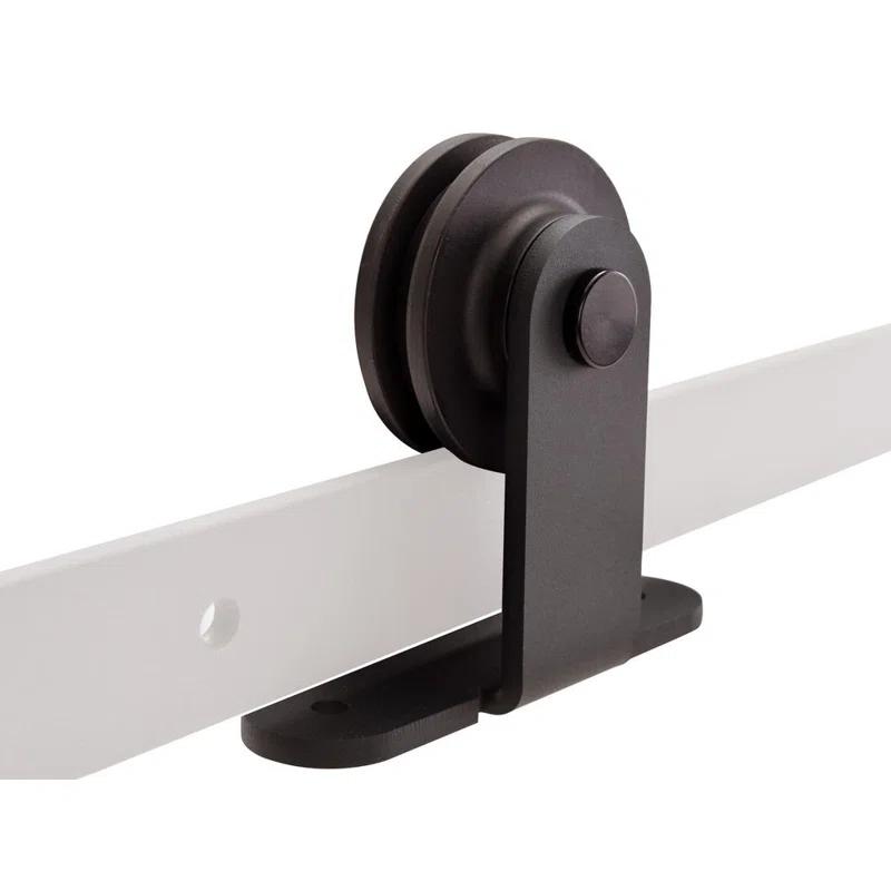 Calhome Hollow Paneled Painted with Installation Hardware Kit Barn Door