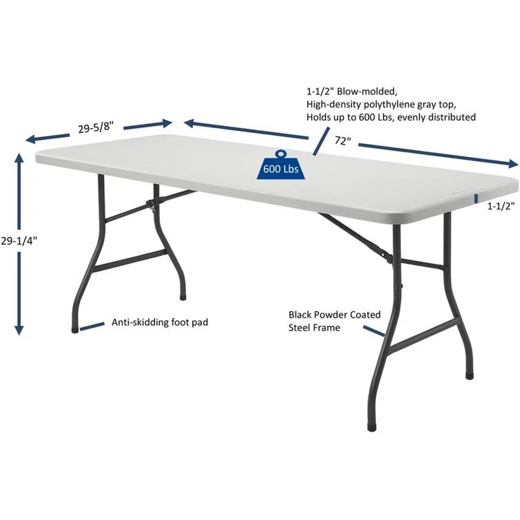 Lorell Lorell Rectangular Portable Banquet Table