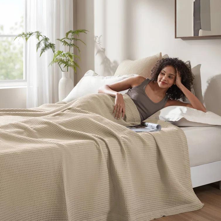Waffle Weave Cotton Blanket