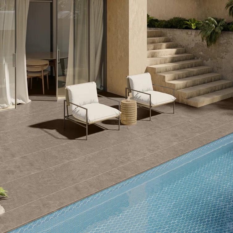 Bond Tile Monolith 23.62 In. X 35.43 In. 2CM Matte Porcelain Floor Paver Tile (11.62 Sq. Ft. / Case)