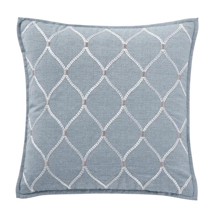 Waterford Bedding Florence Embroidered Reversible Throw Pillow