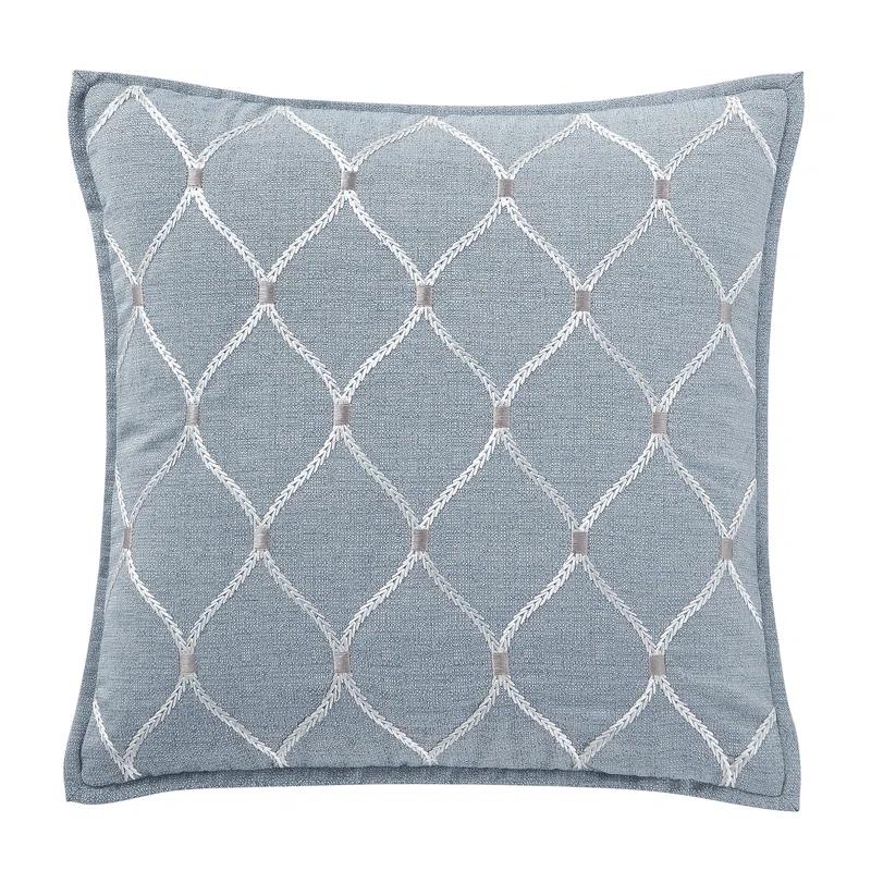 Florence Embroidered Reversible Throw Pillow