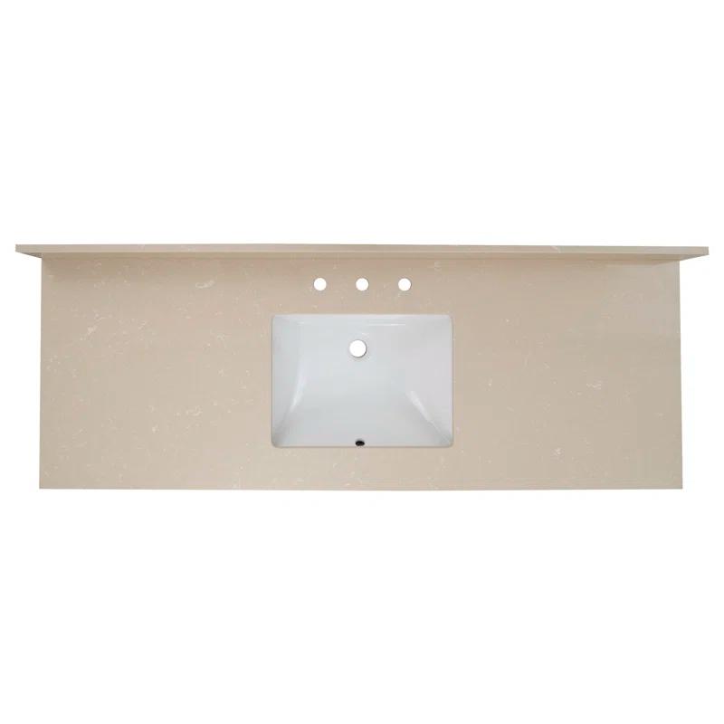 MSI 61 in. W x 22 in. D Bathroom Vanity Top with Single Sink