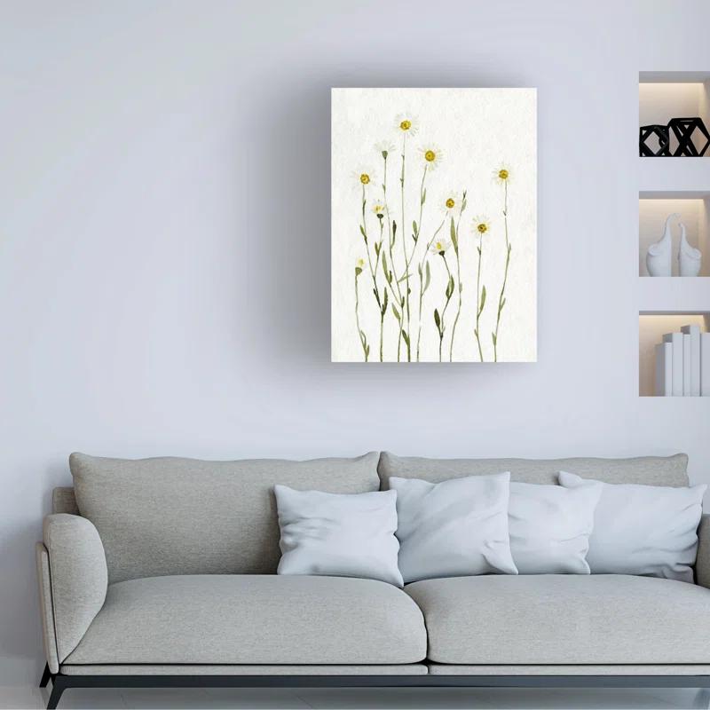 Red Barrel Studio® " White Antique Daisies I " by Emma Caroline