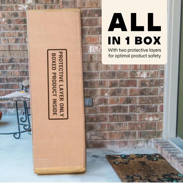 Acacia Callisto Solid Wood Bed Frame with Headboard, 800 lbs Capacity Bed Frame Compatible with All Mattresses, No Box Spring Needed, 5years Warranty