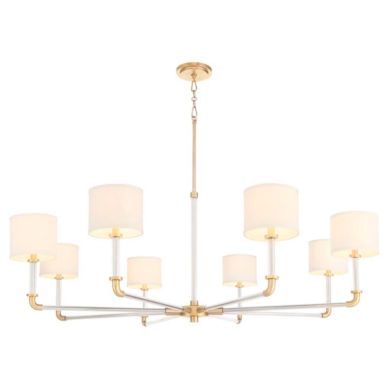 Cyan Design Hightower 8 - Light Steel Dimmable Classic / Traditional Chandelier