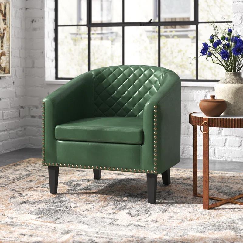 Boney 29 " Wide Tufted Barrel Chair