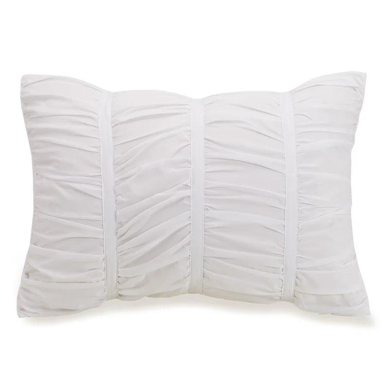 Modern Heirloom Emily Ruched Solid Textured Comforter Set
