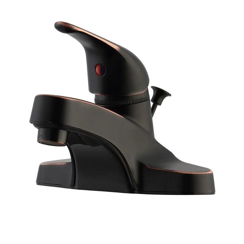 Middleton 4 in. Centerset 1-Handle Bathroom Faucet in Satin Nickel