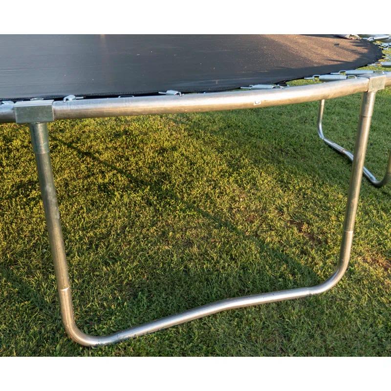 Jumpking 10’ X 15’ Oval Trampoline With Basketball Hoop