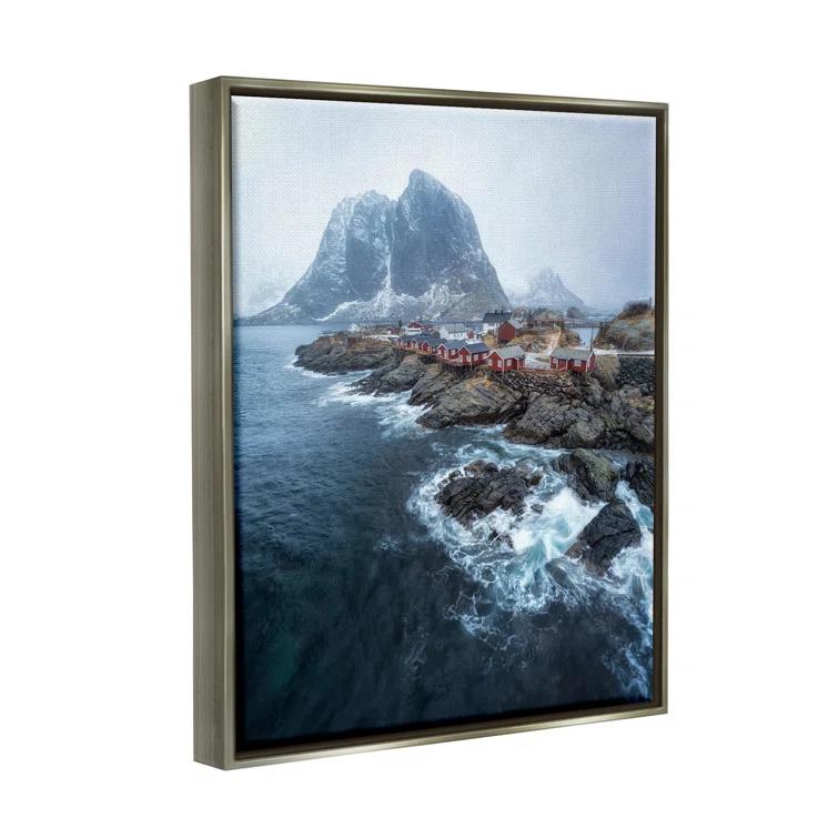 Stupell Industries Bb-165-Floater " Coastal Ocean Village "