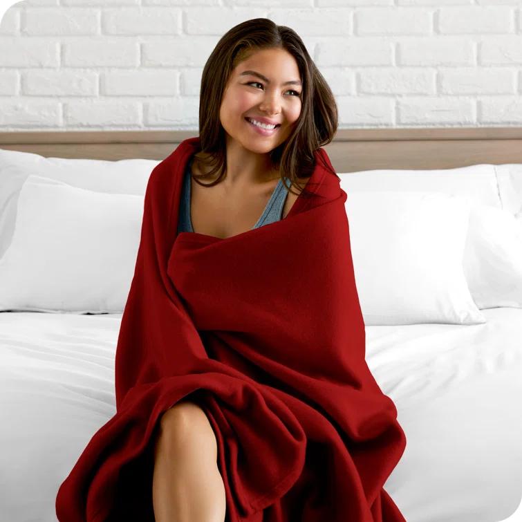Bare Home Lightweight Polar Fleece Blanket