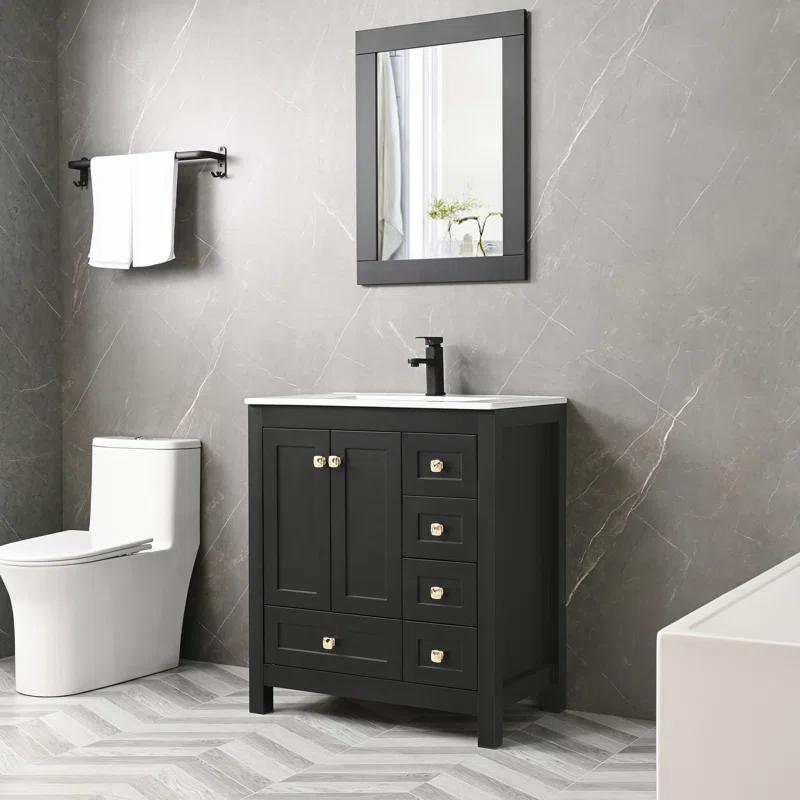 30" Single Bathroom Vanity Base Only