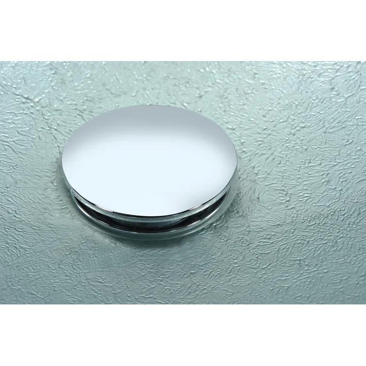 ANZZI Spirito Silver/Green Circular Vessel Bathroom Sink LS-AZ055