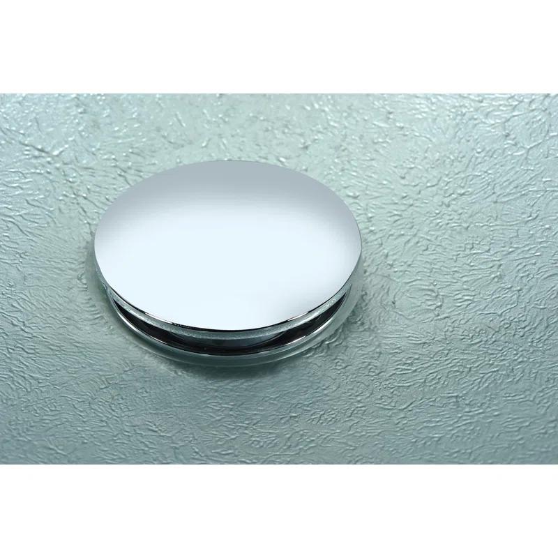Spirito Silver/Green Circular Vessel Bathroom Sink