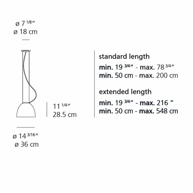 Artemide Nur Mini Gloss Pendant