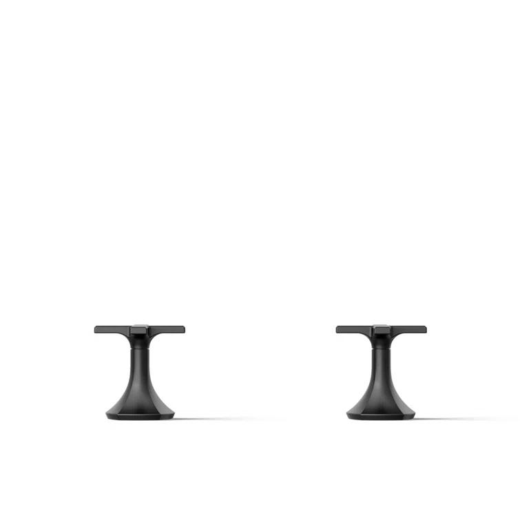 Kohler Occasion Cross Bathroom Sink Faucet Handles, 3.12" H x 3" W K-27010-3-BL