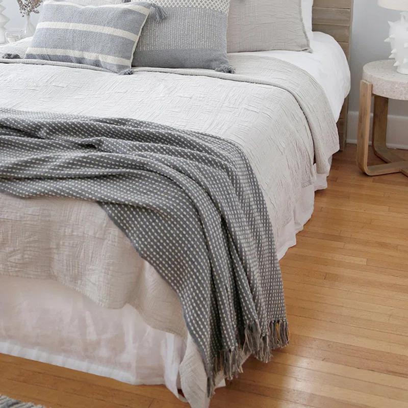 Jasper Cotton Oversized Throw by Pom Pom at Home - Taupe