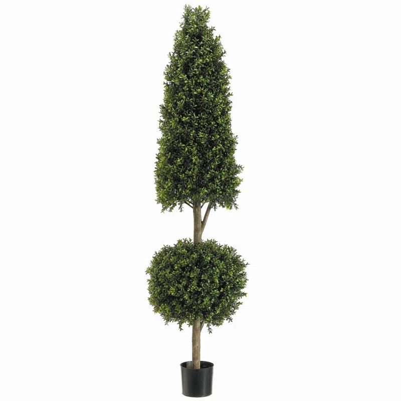 Tori Home 72'' Faux Boxwood Topiary in Pot Liner
