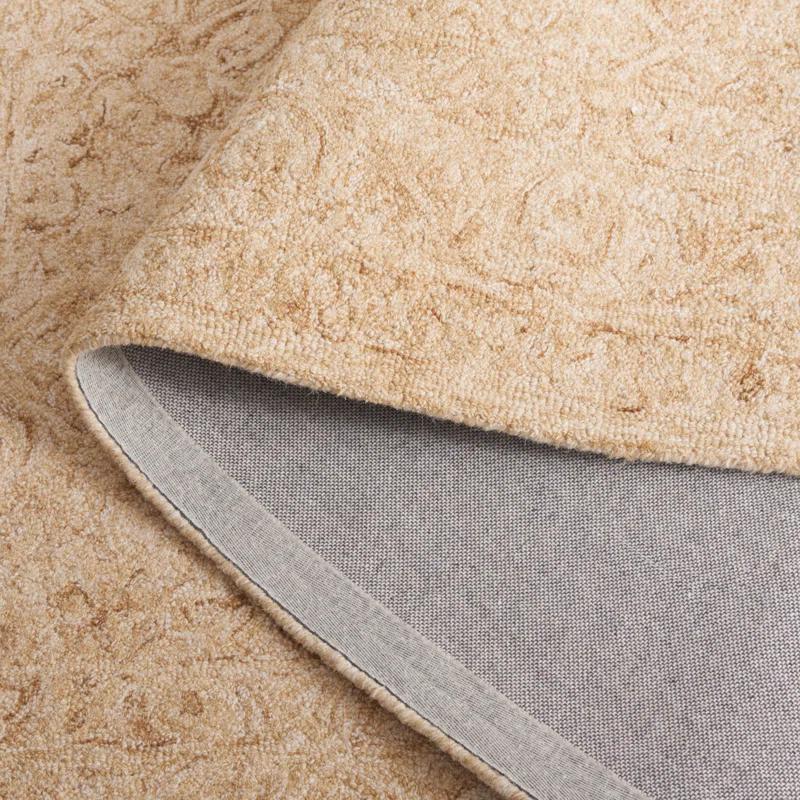 Safavieh Dip Dye Hand Tufted Wool/Cotton Oriental Rug in Ivory/Gold