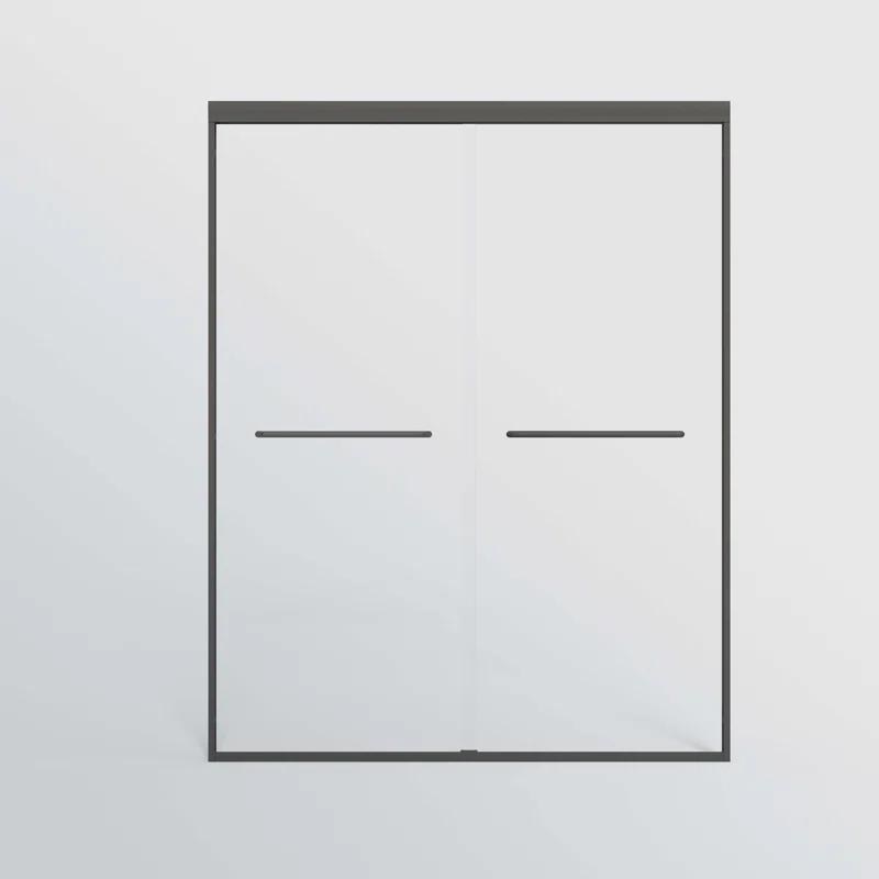 EASTANA Semi-frameless bypass bathroom sliding door AADSH6269LL
