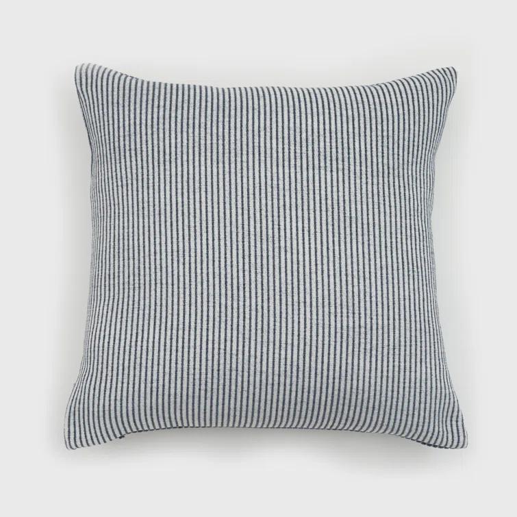 EverGrace Elsa Reversible Pinstripes Striped Reversible Throw Pillow