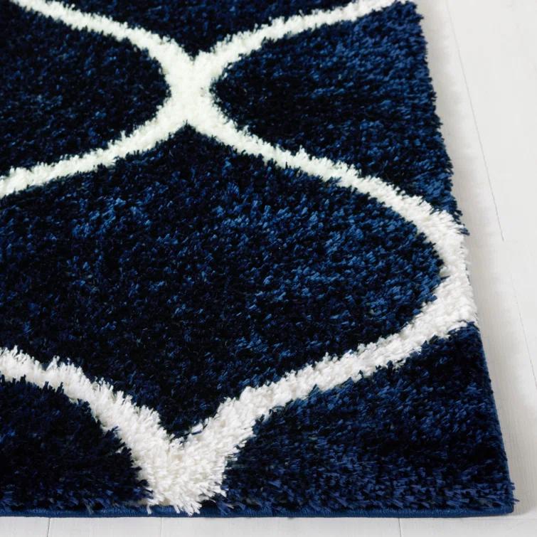 Red Barrel Studio® Tahoe Shag Performance Geometric Rug