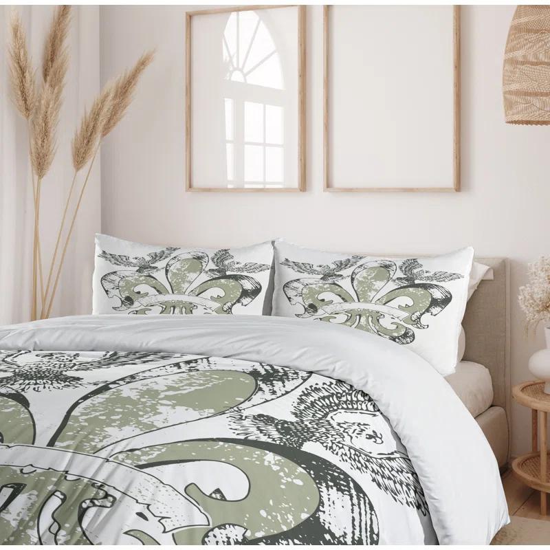 Ambesonne Modern & Contemporary Paisley Duvet Cover Set